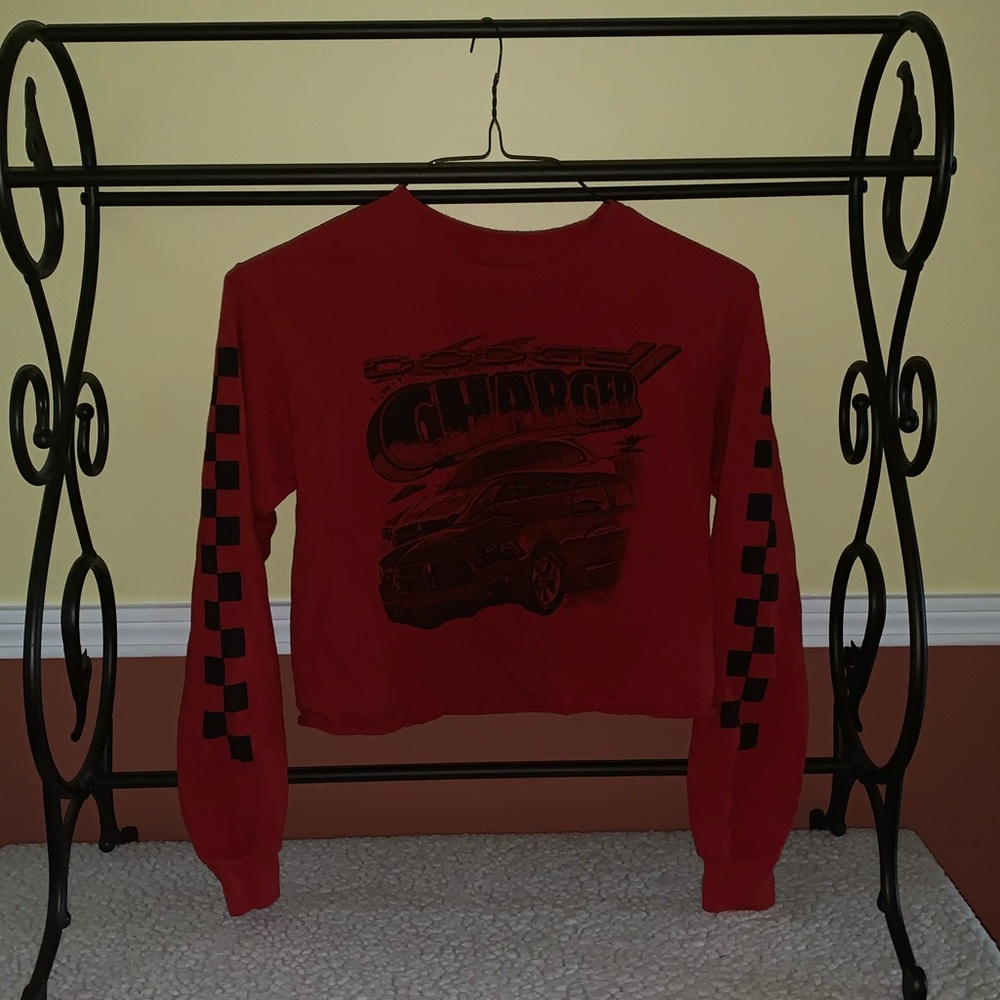 long sleeve crop top